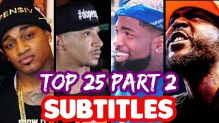 Top 25 Bars That Will NEVER Be Forgotten PART 2 SUBTITLES  SMACK URL  Masked Inasense [upl. by Neret]