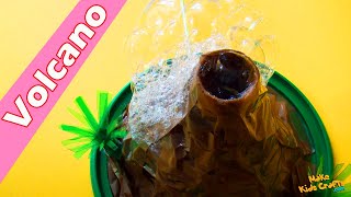 How to make a Simple Volcano  Volcano Model Making  Volcano Eruption  Homemade Volcano Craft DIY [upl. by Lange]