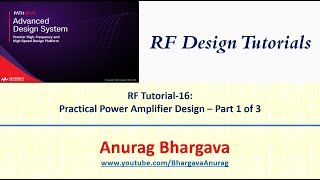 RF Design16 Practical Power Amplifier Design  Part 1 [upl. by Lipski]