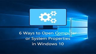 How to Open System Properties in Windows 10 [upl. by Ahsatin]