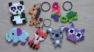 Easy Perler Bead Animal Keychains amp Magnets 1 [upl. by Aufa]