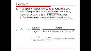 OM Calculation Productivity [upl. by Asillam236]