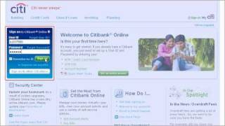 Citi QuickTake Demo Getting Started with Citibank Online [upl. by Deelaw]