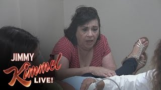 Jimmy Kimmel and Cousin Sal Prank Aunt Chippy  Fake Sonogram [upl. by Akzseinga]