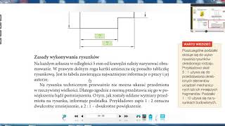 Klasa 5  Elementy rysunku technicznego [upl. by Akerdnuhs]