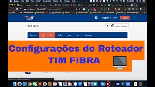 Configuracões Roteador da TIM FIBRA DDNS DHCP TCP [upl. by Novyert]