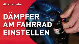 Dämpfer am Fahrrad einstellen [upl. by Yticilef]