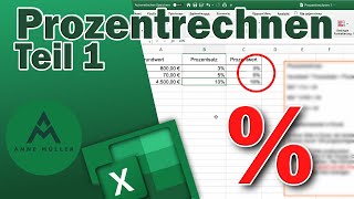 Prozentrechnen in Excel [upl. by Golliner679]