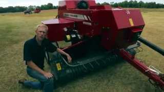 Massey Ferguson 1840 Inline Small Square Baler [upl. by Akyeluz]