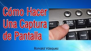 Como hacer una Captura de Pantalla en PC o Laptop [upl. by Skrap]