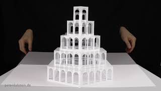 12 PopUp Paper Sculptures by Peter Dahmen [upl. by Wilonah]