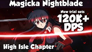 🔪Magicka Nightblade 120k DPS PvE Build  Detailed Written Guide  ESO  High Isle Chapter [upl. by Paradies]