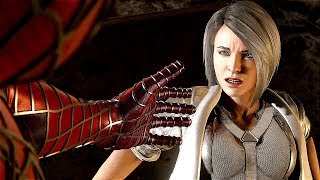 SPIDERMAN PS4 Silver Lining DLC All Silver Sable Cutscenes [upl. by Eusadnilem304]