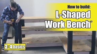 How to Build 2x4basics® LShaped Corner Workbench [upl. by Rocky610]