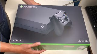 Xbox One X Unboxing [upl. by Dailey995]