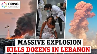 Beirut blast Massive explosion kills dozens in Lebanon [upl. by Donica]