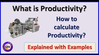 What is Productivity and How to calculate Productivity [upl. by Anneirb]