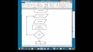 Creating a Simple Flowchart in Microsoft Word [upl. by Enilorac]