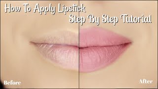 How To Apply Lipstick Tutorial  5 Easy Steps  Liquid Lipstick [upl. by Lyndes]