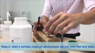 Testing for ammonia gas [upl. by Amre]