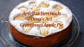 Apfelkuchen nach Omas Art  Grandmas Apple Pie [upl. by Walden993]