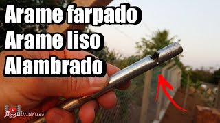 Chaveta para fazer cerca de arame farpado arame liso alambrado tela [upl. by Herriott]