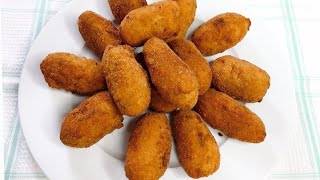 CROQUETAS DE PATATA Y ATUN 🥔❤️ Una Chef en la Cocina [upl. by Leopoldeen]