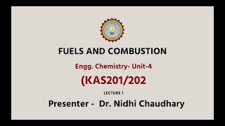 Engineering Chemistry  Fuels and Combustion Part1 AKTU Digital Education [upl. by Sivek569]