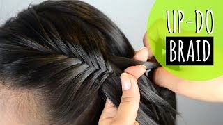 Recogido con trenza  up do with a braid peinados faciles  easy hairstyles JUSTDONE [upl. by Benjy]