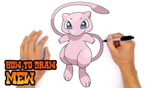 How to Draw Pokemon  Mew [upl. by Rintoul90]