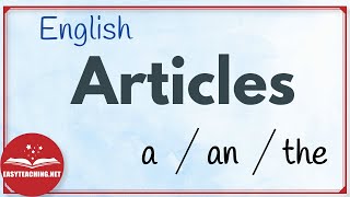 Articles in English  Learn English  EasyTeaching [upl. by Leihcim]