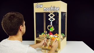 How to Make Hydraulic Powered Claw Machine from Cardboard [upl. by Olivie719]