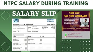 NTPC SALARY REVEALED DURING TRAINING 2022 GATEEET [upl. by Anod834]