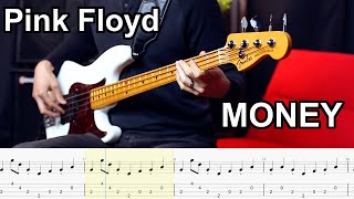 Pink Floyd  Money  BASS COVER  PlayAlong Tabs [upl. by Consuela]