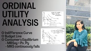 Ordinal Utility Approach  Indifference Curve Analysis  Microeconomics [upl. by Bertle]