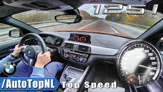 BMW 1 Series F20 125i M Sport  ACCELERATION amp TOP SPEED on AUTOBAHN by AutoTopNL [upl. by Nibuz]