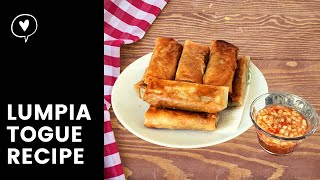 Lumpiang Togue Recipe  Filipino Veggie Spring Roll Appetizer [upl. by Aeriel]