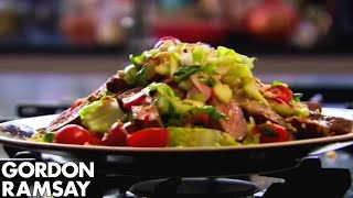 How to Cook Steak and Spicy Beef Salad Recipe  Gordon Ramsay [upl. by Goltz33]