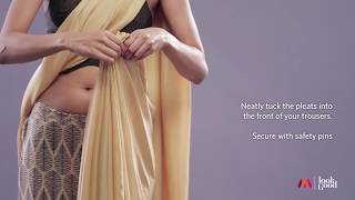 How To Drape A Saree Perfectly Part 1  Womens Style Guide  Saree Hacks  Myntra [upl. by Ahpla]