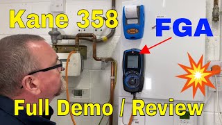 Kane 358 Flue Gas Analyser Review and Demonstration  Gas Training [upl. by Nyleve]