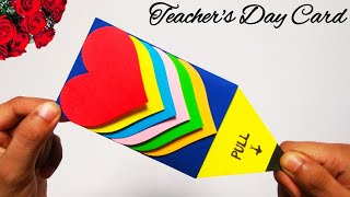 Teachers day special card  How to make Teachers day card easy  Beautiful Teachers day card simple [upl. by Niroc936]