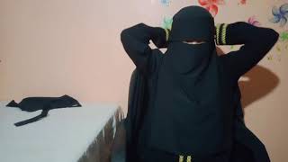 Sewing Flap Niqab Niqab with eye veil [upl. by Yblocaj80]