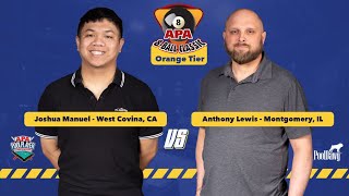 2023 APA Orange Tier Final  8Ball Classic [upl. by Suicul]