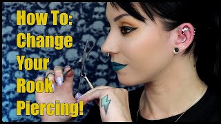 How To Change Your ROOK Piercing  SO EASY [upl. by Gaudet]