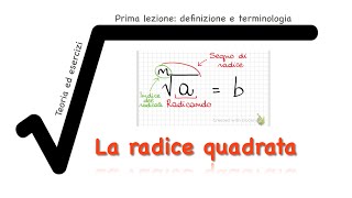 La radice quadrata  prima lezione [upl. by Baoj]