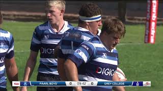 Premier Interschools Rugby 2021  Paarl Boys High vs Grey College [upl. by Naaitsirhc251]