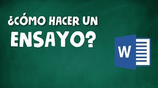 CÓMO HACER UN ENSAYO ACADÉMICO [upl. by Atterys]