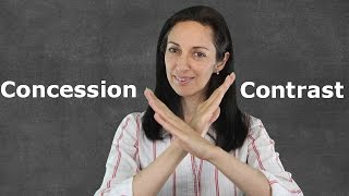 Linking Words of Contrast amp Concession  English Grammar Lesson [upl. by Epilif]