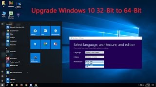 How to Upgrade Windows 10 32Bit to 64Bit Free [upl. by Paulson261]