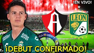 ATLAS VS LEON en VIVO ¡DEBUT DE JAMES [upl. by Melessa]